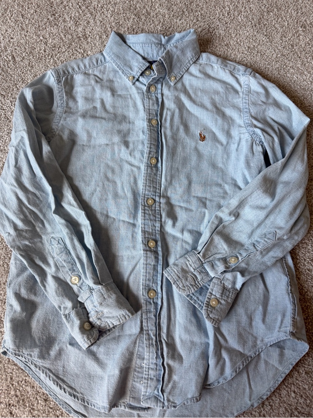 Ralph Lauren Light Blue Button-Down Oxford Shirt